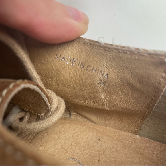 ALDO Tan Wedged Heeled Lace Booties - Picture 9 of 9